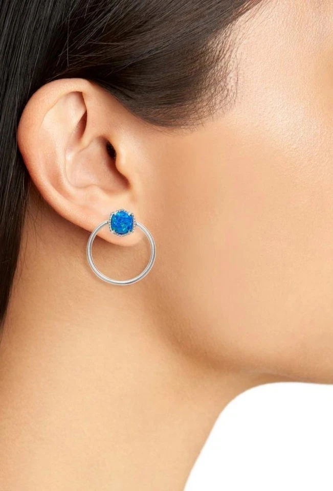 Pendientes Kendra Scott Davie ópalo Kyocera azul real nuevos con etiquetas Foto 2 de 4