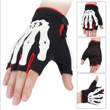 Outdoor Cycling Gloves Halloween Skull Motorcycle Bike Cycling Full Finger Glove
