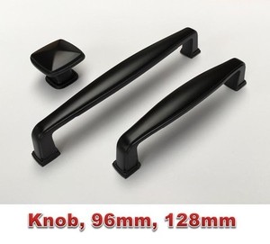 black kitchen cabinet door drawer handles handle pull 96 128 160mm