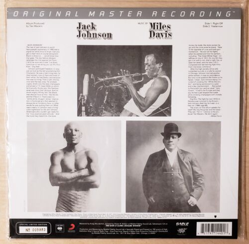 Miles Davis Jack Johnson Mobile Fidelity Sealed 180g Audiophile Vinyl Numbered - Picture 2 of 2