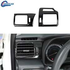 Center Side Dashboard AC Air Vent Outlet Cover Trim Decor for 4Runner 2010+Black