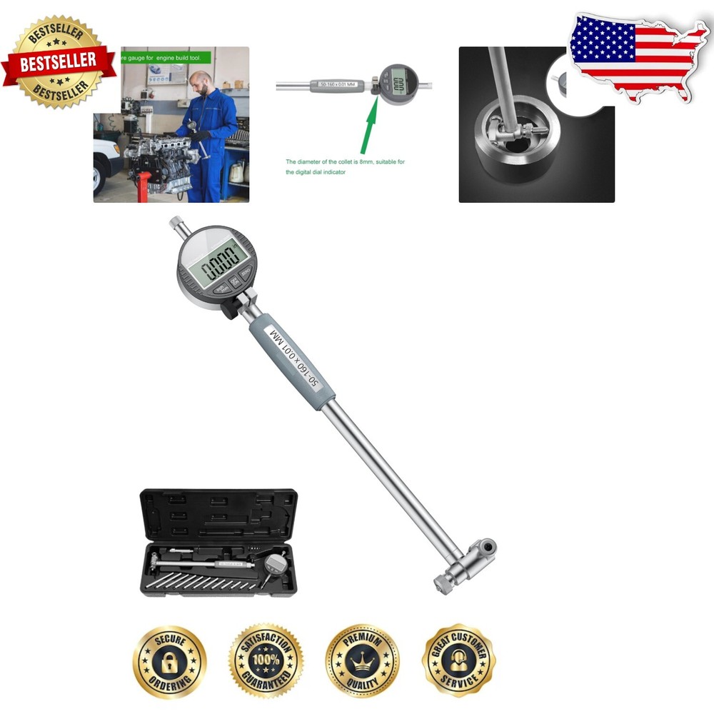 Precision Digital Dial Indicator for Cylinders - 0.01MM Accuracy
