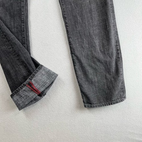 Guess Jeans Mens 34 Black Lincoln Slim Straight Leg Denim Streetwear Cowboy Rock - Picture 6 of 17