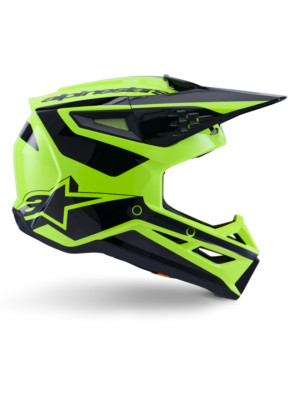 Alpinestars SM3 Heat Helmet ECE06/DOT Yellow Fluo/Black Glossy Size 2XL