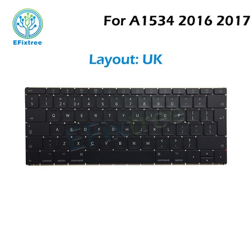 New Laptop A1534 Keyboard for Macbook Retina 12" 2016 2017 Keyboard Replacement