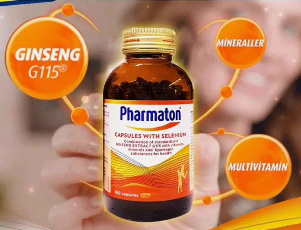 1 X 100s Pharmaton Capsules with Ginseng and Selenium Energy Booster Performance - Image 2 of 4