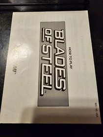 Blades of Steel Nintendo NES Manual Instruction Booklet Only