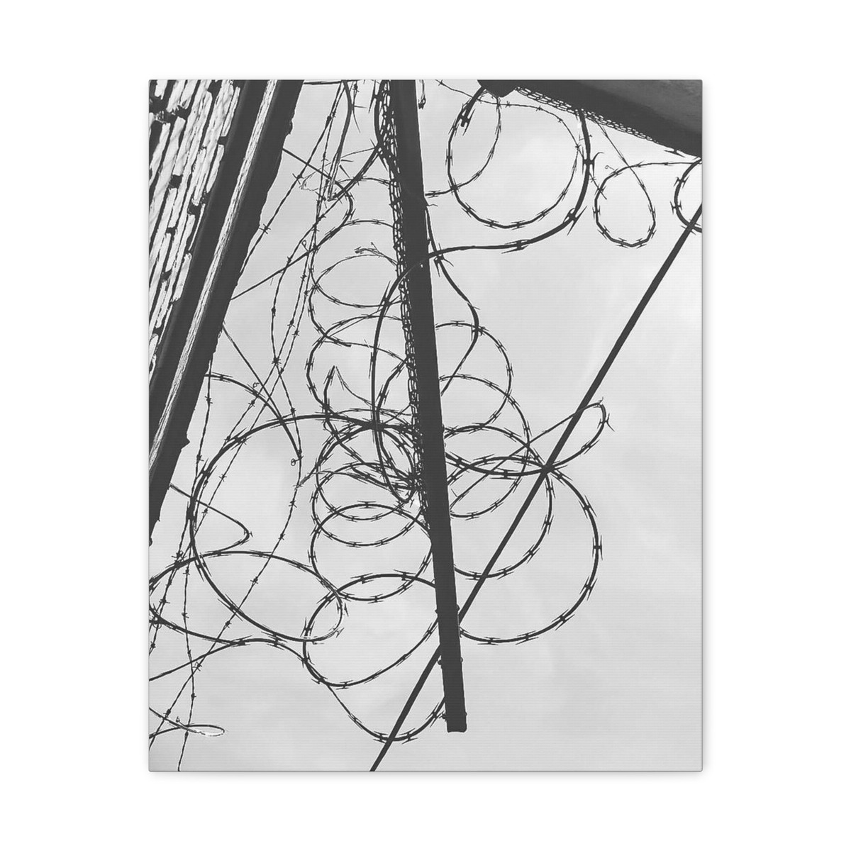 Barbed Wire Drawing Black And White
