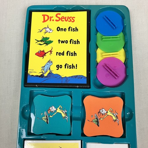 Dr Seuss 4-Game Treasury - Cat in the Hat Green Eggs & Ham ABC Game Go Fish Game - Picture 18 of 19