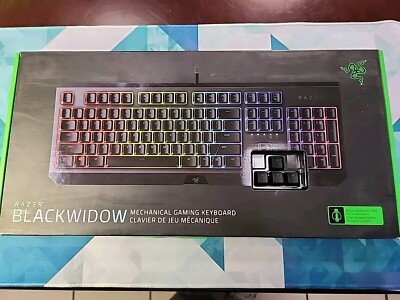 Razer Black Widow Wired Gaming Mechanical Green Switch Keyboard Keyboard - Black