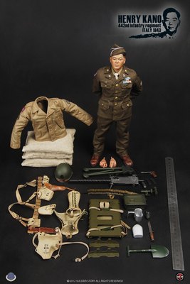 ミリタリー SOLDIER STORY WWII SS059 HENRY KANO Soldier Story SS059 1/6US ARMY WWII Henry Kano 442nd Infantry