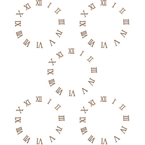 5 Pieces Roman Numerals Card Clock Numeraklsfor Making Wall Only Numbers - Zdjęcie 10 z 12