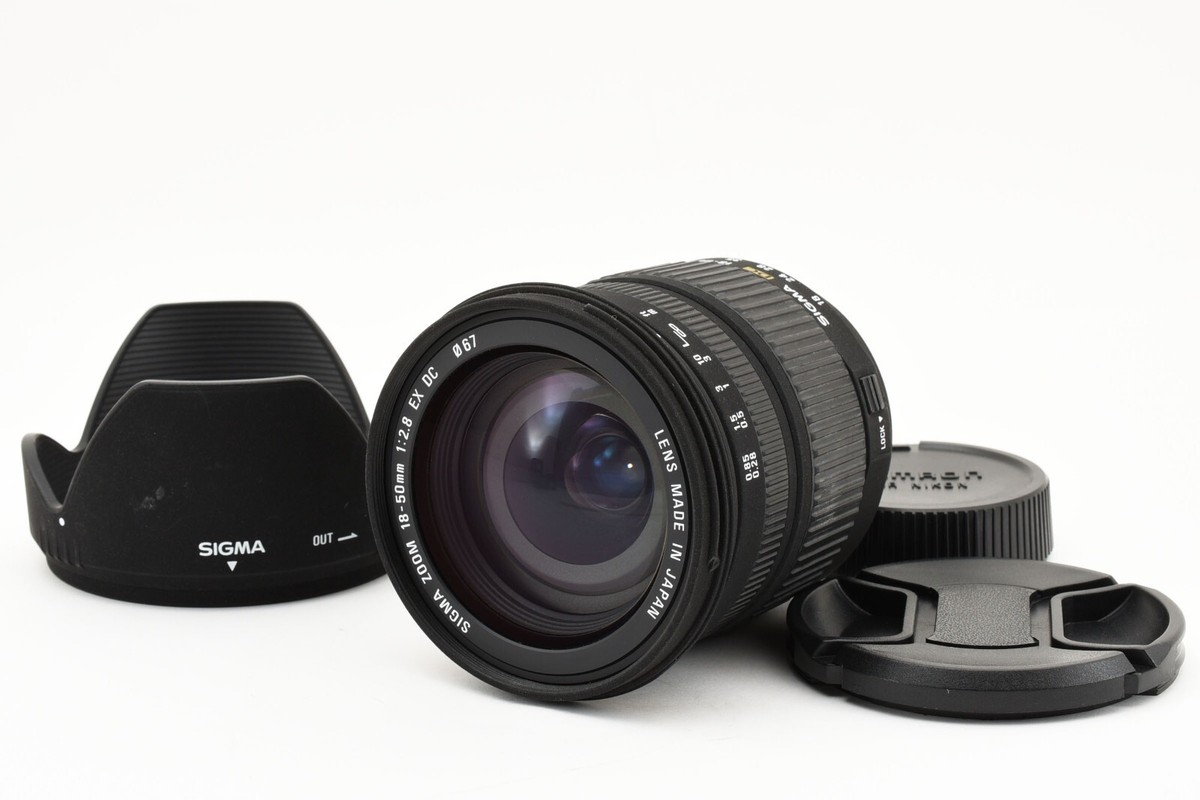 Sigma EX DC 18-50mm F/2.8 D Zoom Lens w/Hood For Nikon MIJ Sigma EX DC 18-50mm F/2.8 D Zoom Lens w/Hood For Nikon MIJ