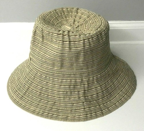 NWOT Grevi Multicolor Striped Cotton Blend Hat Made in Italy - Picture 6 of 9