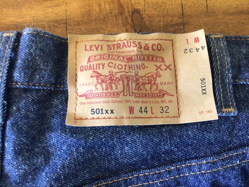 Vintage Levis 501 XX Herren 44x32 Denim Jeans Knopfleiste Hergestellt in den USA Straight Fit - Bild 5 von 8