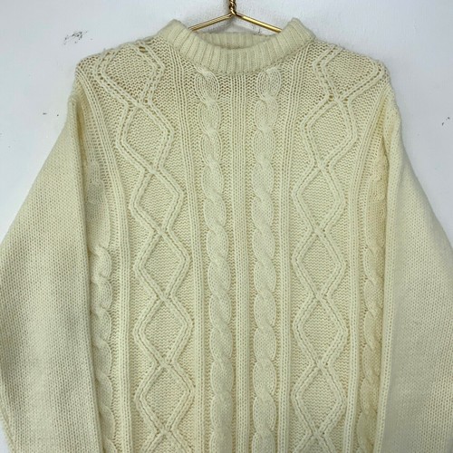 Acrylic Women's Vintage Cable Knit 