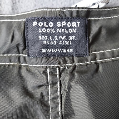 NOS Polo Sport Ralph Lauren Swimwear Board Shorts Mens 34 Green Nylon - Picture 14 of 20