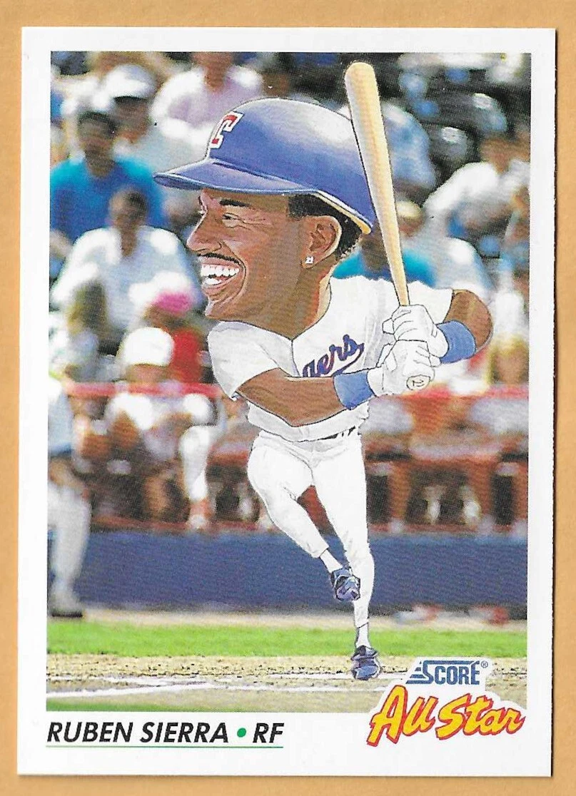 RUBEN SIERRA TEXAS RANGERS AMERICAN LEAGUE ALL STAR #437 - SCORE NM-MT 1992  | eBay