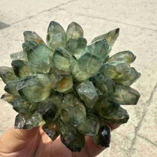 New Find green Phantom Quartz Crystal Cluster Mineral Specimen Healing 200g+ 1pc