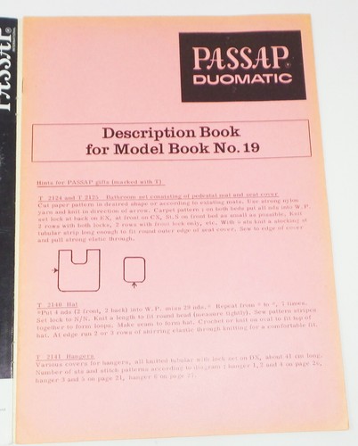 Vintage Passap International Magazine #19 - w/ Description Book! - Picture 3 of 4