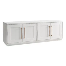 Henn&Hart 68" White TV Stand