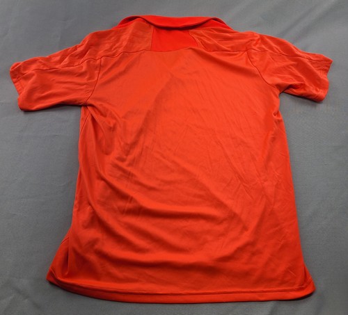 Adidas Climalite Orange Erwachsene Medium Polyester GOLF Poloshirt Golfen - Bild 6 von 7