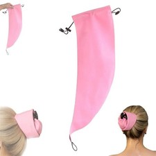 Waterproof Hair Sleeve, Crown Washing Shower Cap Ponytail For Long Hair