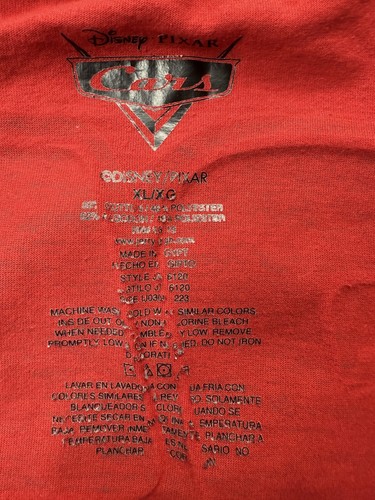 Disney Pixar Cars Rust-eze Shirt Mens XL Lightning McQueen Long Sleeve 95 Tee - Picture 10 of 14