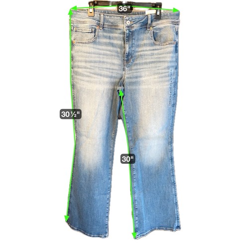 Pantalones de mezclilla American Eagle para mujer talla grande 18 Next Level elásticos nuevos con etiquetas - Imagen 9 de 9