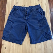 Carhartt Cargo Shorts Men's 103645-NVY Navy Rugged Flex Work Utility M1777 36