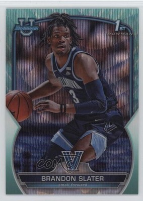 2022-23 Bowman U Chrome Aqua Wave Refractor 73/299 Brandon Slater #30 03qw