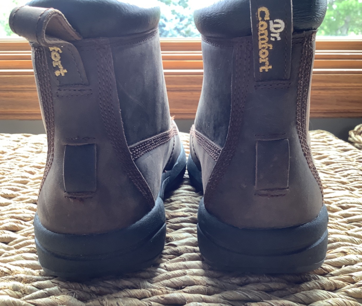 Dr. Comfort Boss 9520 Men\'s Brown Leather Lace Up Ankle Work Boots Size US 10W Amazon.com: Dr. Comfort Men main image 3
