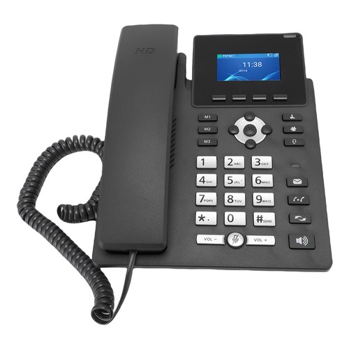 IP Phone VoIP Accounts 3.5in Color Display Dual Port Gigabit Ethernet Deskto NEW - Afbeelding 6 van 12