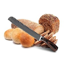 Couteau de Cuisine Professionnel Japonais Damas A Pain Lame 20cm Acier Carbone I