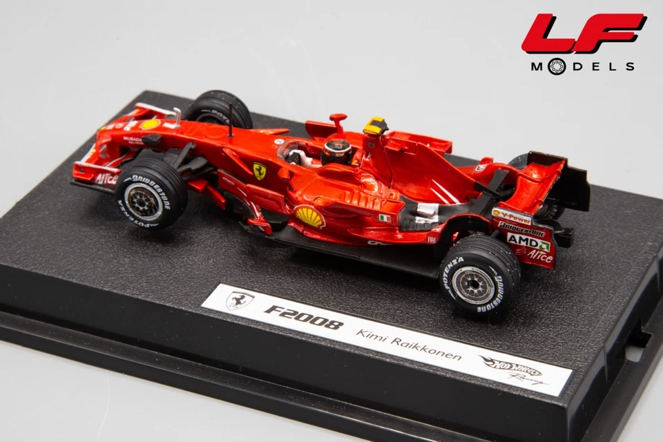 1:43 Ferrari F2008 Kimi Raikkonen - HotWheels - Immagine 2 di 3