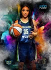 Azzi Fudd Art Card 4/10 John Rudolph Signed Dallas Wings