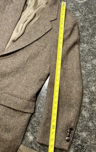 Vintage Woolrich Herren Woll Blazer Gr. 38 R Braun Sakko Gefüttert 2 Knöpfe USA - Bild 11 von 11