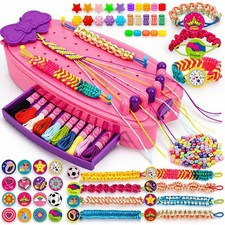 Friendship Bracelet Kit, Bracelet Maker for Girls 8-12, DIY Crafts
