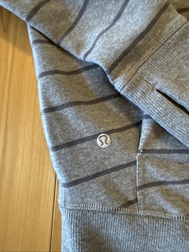 LULULEMON Women's Hoodie Sweatshirt Rollin With My Omies Size 2 Multi Striped - Picture 21 of 21