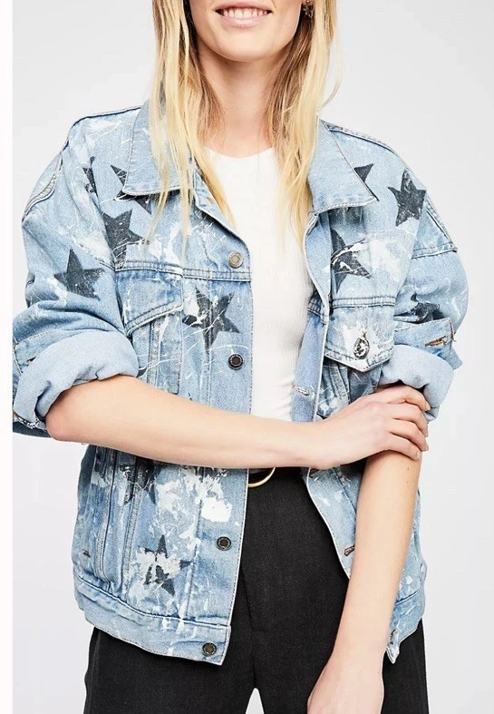 NWT Free People Star Denim Jacket - Image 2 of 4