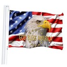 New ListingAmerican Flags for Outside 3x5 Outdoor Usa Patriotic 3 Ply Flag God Bless