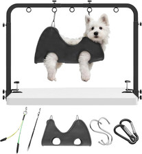 Adjustable Dog Grooming Arm for Table: 42'' Height, 27''  39'' Width, Clamp Fits