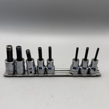 Snap on Tools USA 8 Piece SAE Allen Hex socket Set 3/8” drive FA