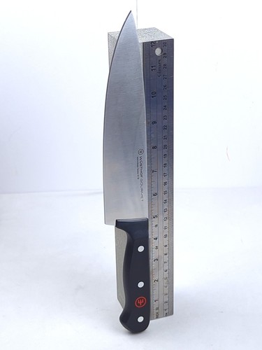 WUSTHOF GOURMET 8" CHEF'S KNIFE, Stainless Steel, Black Triple-Rivet Handle, NEW - Picture 15 of 20