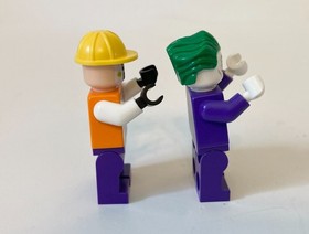 LEGO DC Superhero Minifigure Lot - The Joker & Henchman / Goon Construction