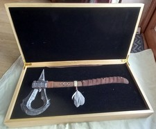 Image of ULTRA RARE Assassins Creed III Connor Kenway Tomahawk Press Kit Boxed & Signed.