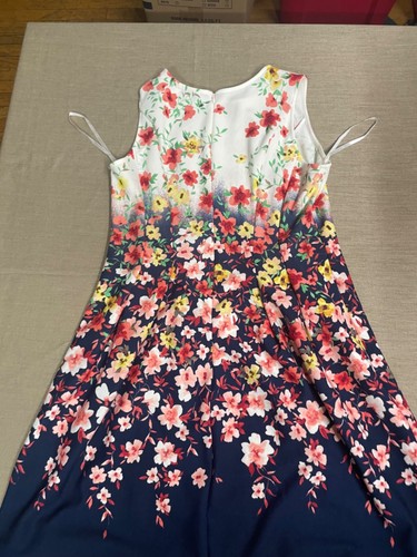 Tash Sophie Dress Floral Print Sleeveless size 16 polyester spandex fit flare - Picture 18 of 21