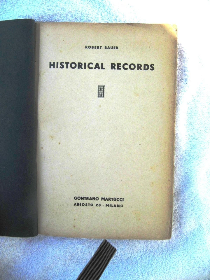 1937 1st ED ROBERTO BAUER Historical Records 1898-1909 COLLECTORS BIBLE Berliner - Image 2 of 4