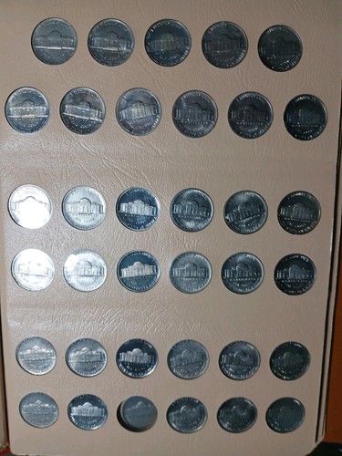 1938-2025 JEFFERSON NICKEL COLLECTION.(VF-BU COMPLETE WITH PROOFS. 2 BOOKS. - Picture 8 of 13