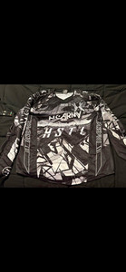 HK Army HSTL Paintball Jersey Long Sleeve Shirt Black Gray White.